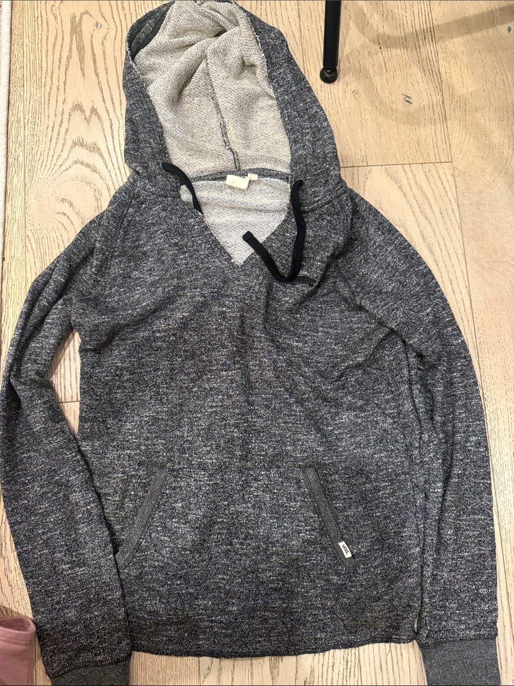 Vans Men's Gray Hooded Pullover Sweatshirt